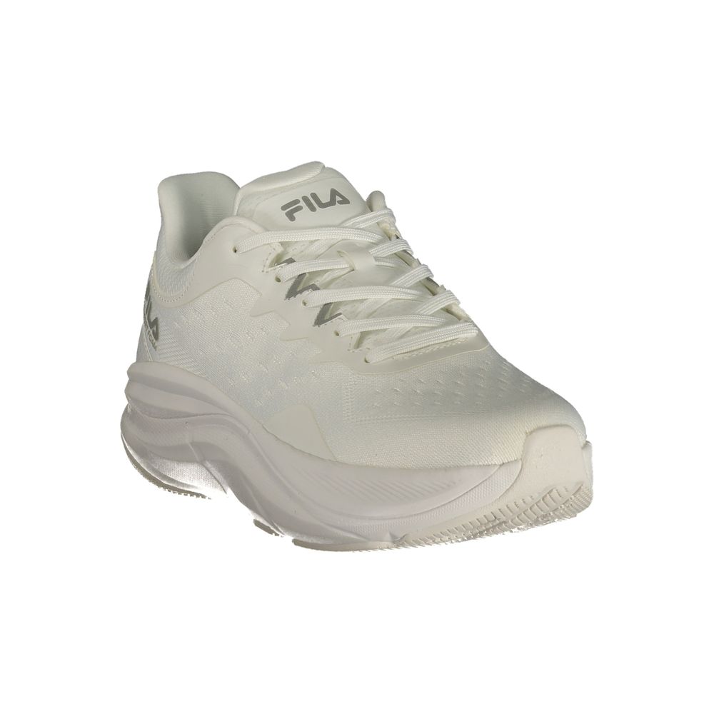 Fila White Polyester Athletic Sneakers