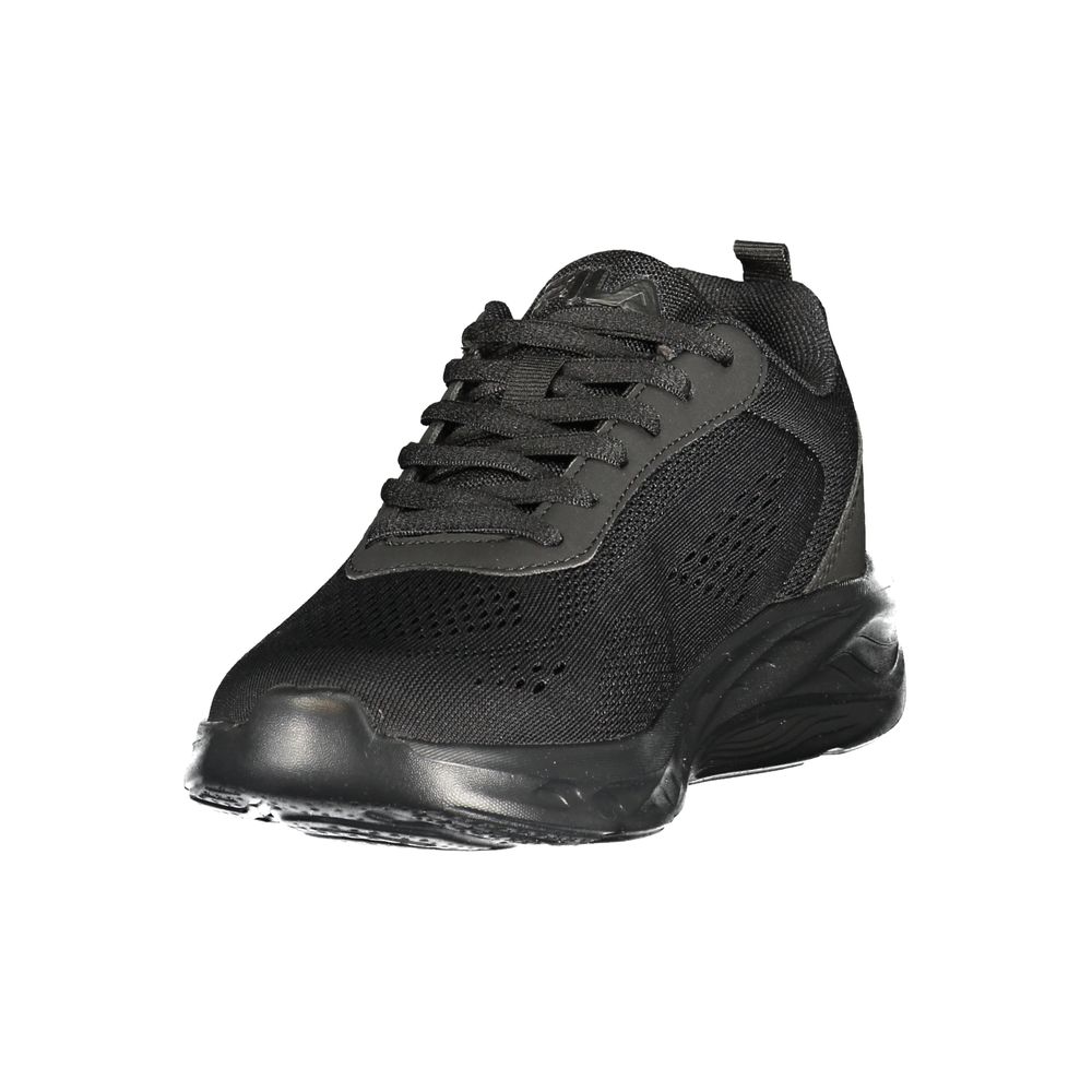 Fila Black Polyester Athletic Sneakers