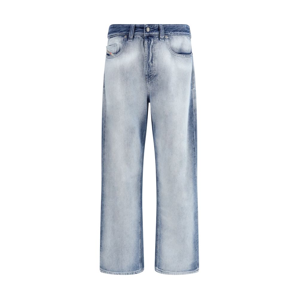 Diesel Blue Cotton Bootcut Jeans