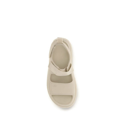 UGG Beige Recycled Polyester Flat Sandals
