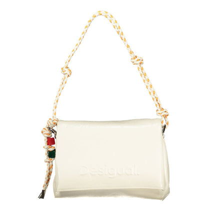 Desigual Ecru Polyurethane Women Handbag