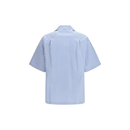Dolce & Gabbana Blue Cotton Shortsleeve Shirt