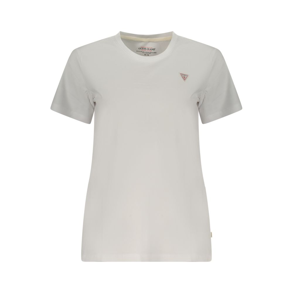 Guess Jeans White Cotton T-Shirt