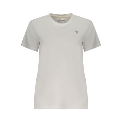Guess Jeans White Cotton T-Shirt