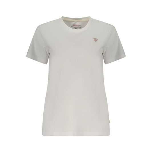 Guess Jeans White Cotton T-Shirt