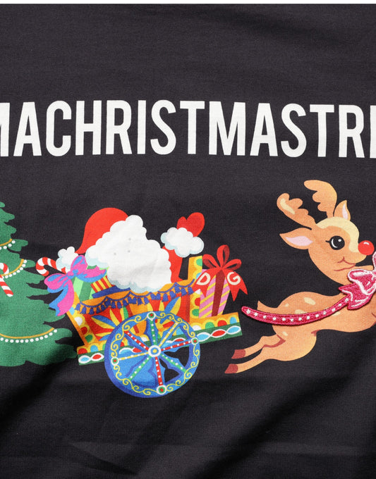 Dolce & Gabbana Black #IAMACHRISTMASTREE Print Cotton T-shirt