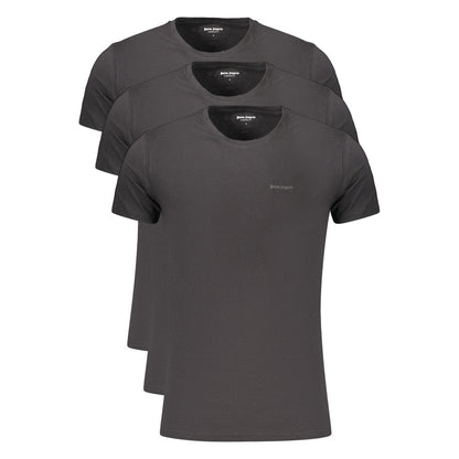 Palm Angels Nero Cotton Men's T-Shirt