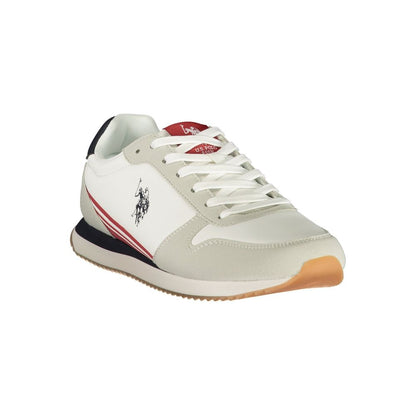 U.S. POLO ASSN. White Polyurethane Men's Sneaker