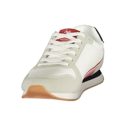 U.S. POLO ASSN. White Polyurethane Men's Sneaker
