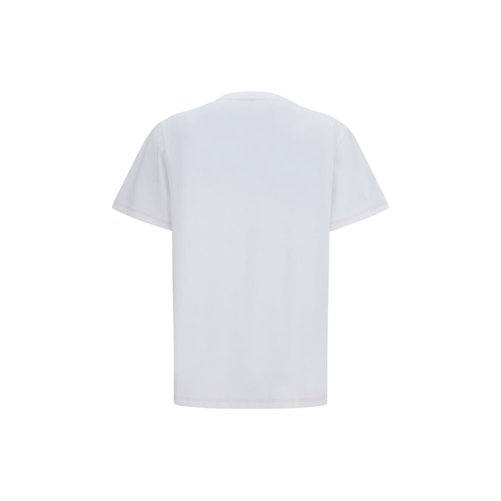Ganni White Cotton T-Shirt