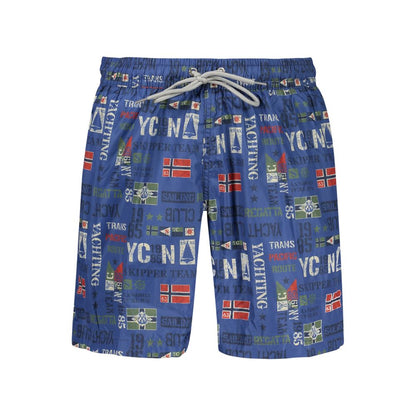 Norway 1963 Blue Polyester Men's Swimwear