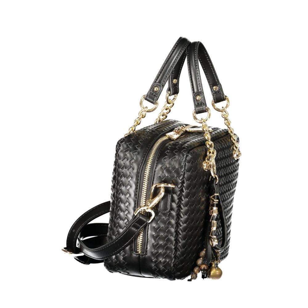Mario Valentino Black Polyurethane Women's Bag
