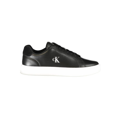 Calvin Klein Black Polyurethane Men's Sneaker