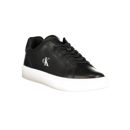 Calvin Klein Black Polyurethane Men's Sneaker