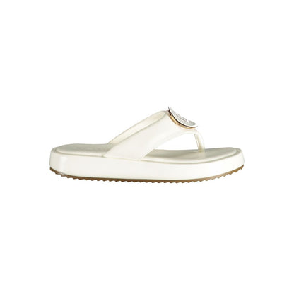 Laura Biagiotti White Polyurethane Women Sandal