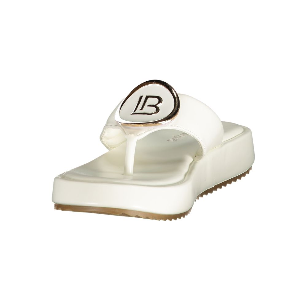 Laura Biagiotti White Polyurethane Women Sandal