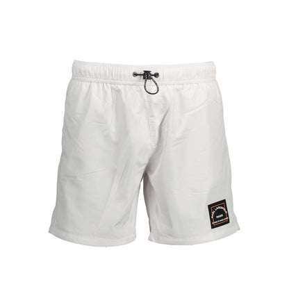 Karl Lagerfeld Bianco Polyester Men's Swim Boxer