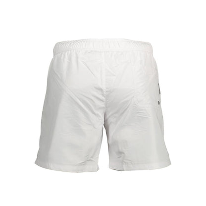 Karl Lagerfeld Bianco Polyester Men's Swim Boxer