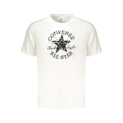 Converse White Cotton Men's T-Shirt