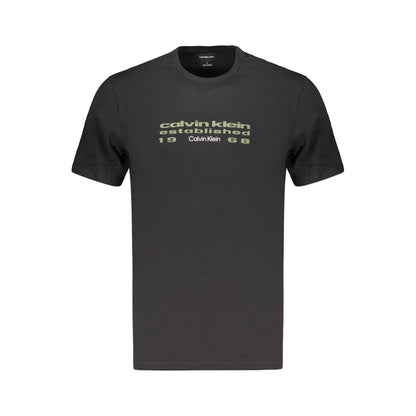 Calvin Klein Black Cotton Men's T-Shirt