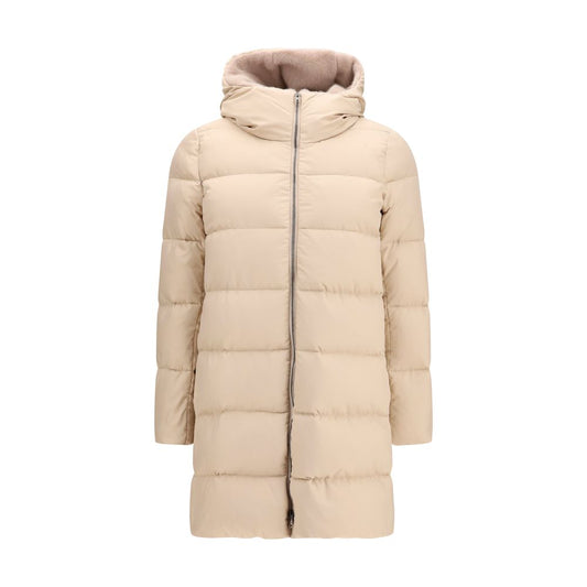 Herno Beige Polyester Full-Length Jacket