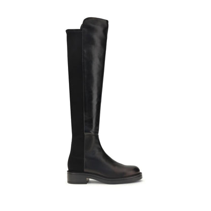 Stuart Weitzman Black Leather Over The Knee