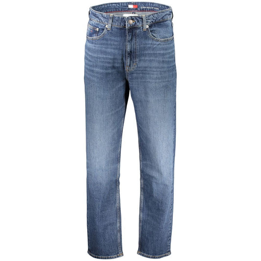 Tommy Hilfiger Blue Cotton Men's Jeans Refined with Tapered Silhouette