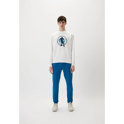 Bikkembergs Light Blue Cotton Joggers (Workout Pants)