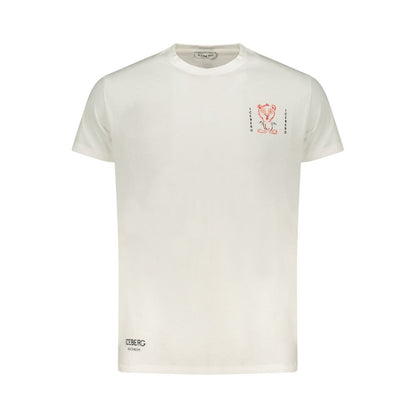 Iceberg Bianco Cotton Men T-Shirt
