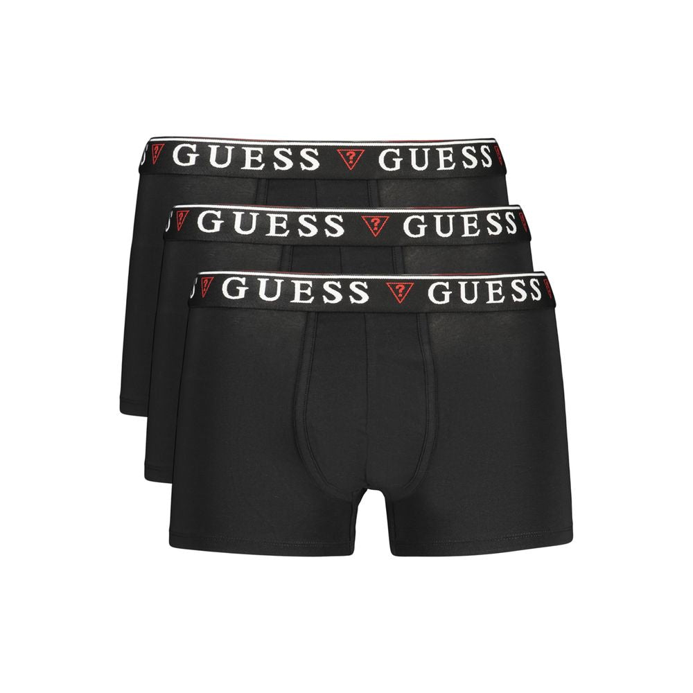 Guess Jeans Black Cotton Men Underwear