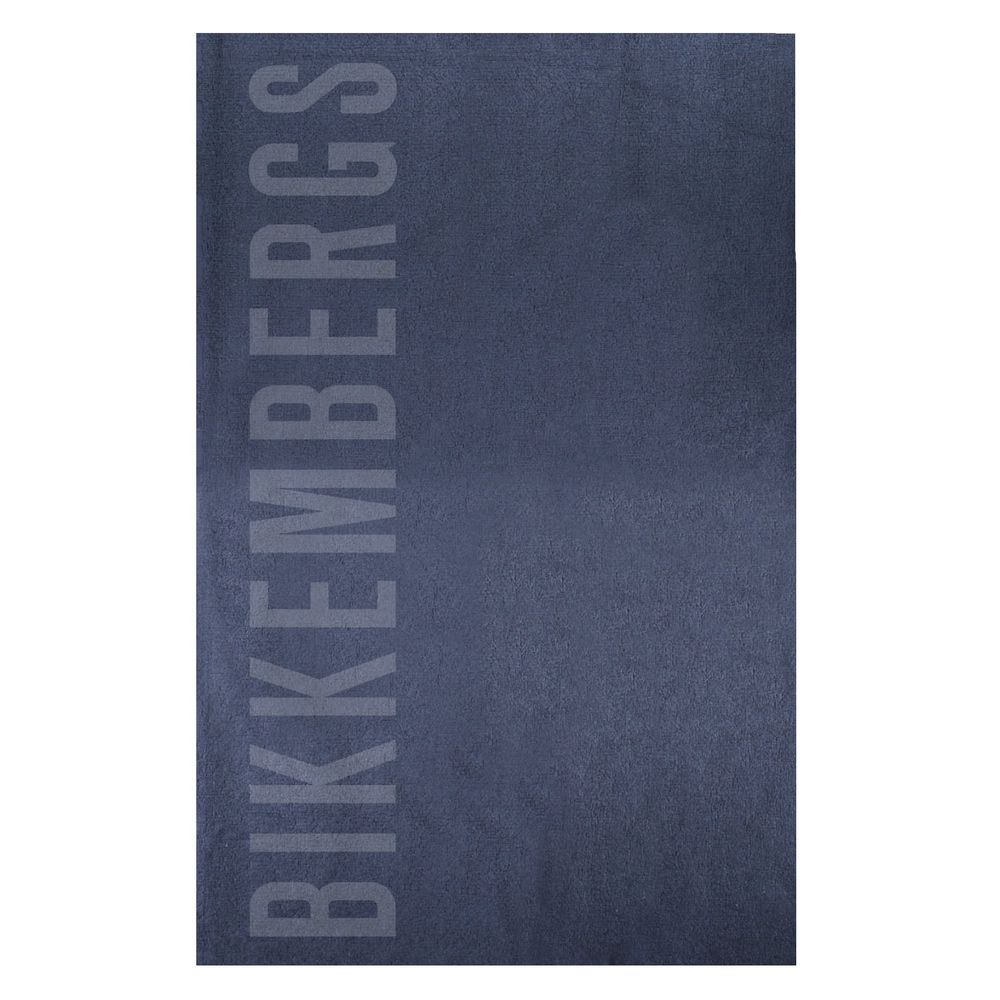 Bikkembergs Blue Cotton Men's Towel