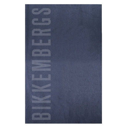 Bikkembergs Blue Cotton Men's Towel