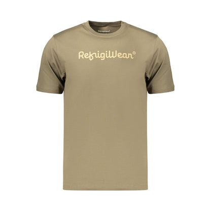 Refrigiwear Green Cotton Men's T-Shirt