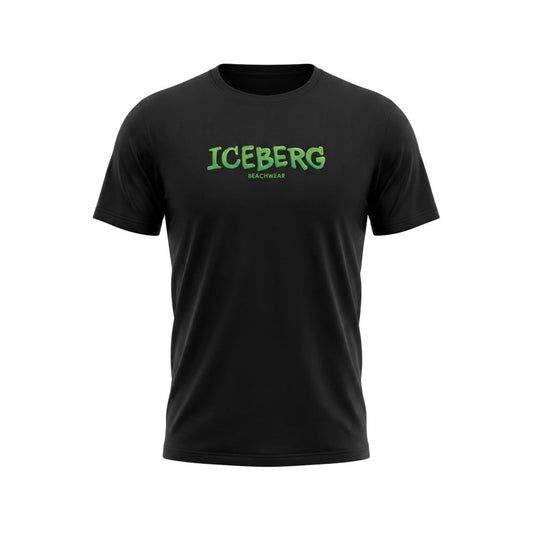 Iceberg Black Cotton Men T-Shirt