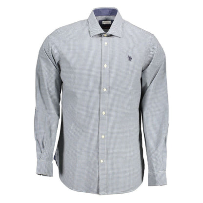 U.S. POLO ASSN. Azzurro Cotton Men's Shirt