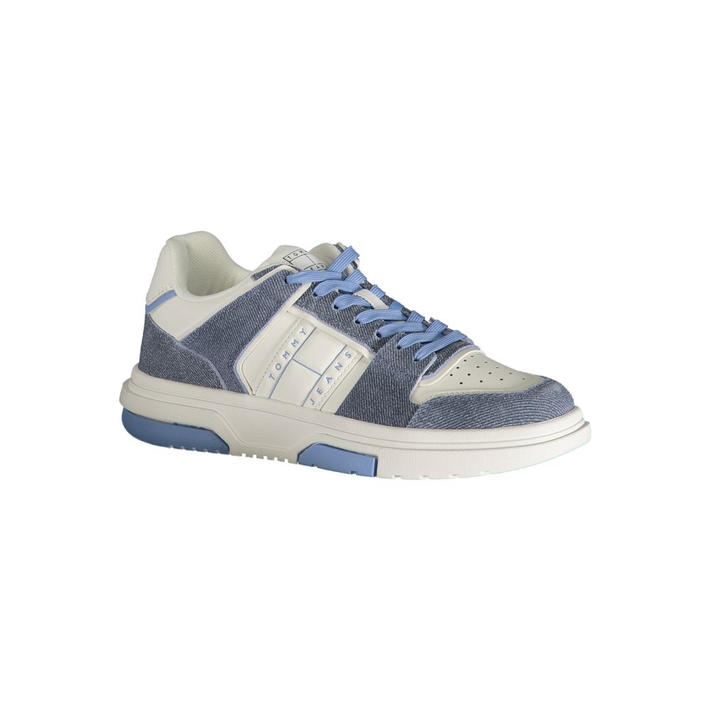 Tommy Hilfiger Light Blue Leather Women Sneakers