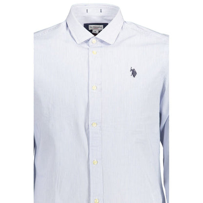 U.S. POLO ASSN. Azzurro Cotton Men's Shirt