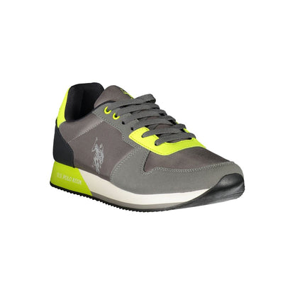 U.S. POLO ASSN. Gray Polyester Men Sneakers