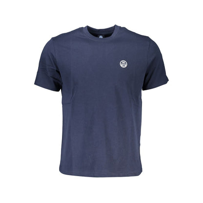North Sails Blue Cotton Men T-Shirt