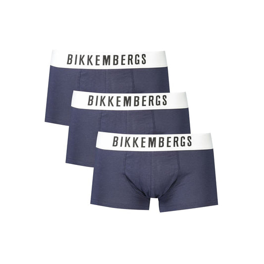 Bikkembergs Blue Cotton Underwear