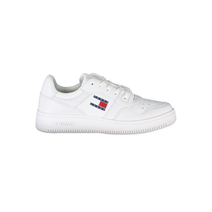 Tommy Hilfiger White Polyester Sneakers