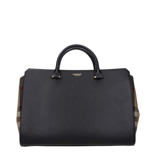 Burberry Black Leather Handbags