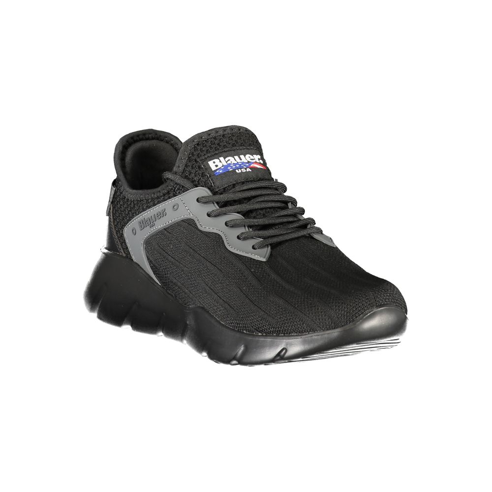 Blauer Black Polyester Men Sneakers