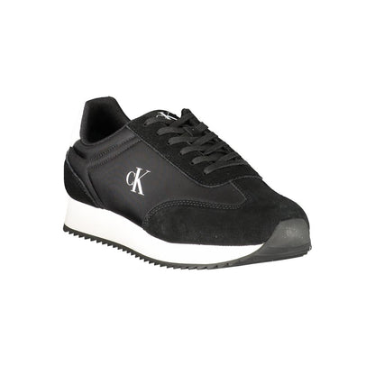 Calvin Klein Black Leather Men Sneakers