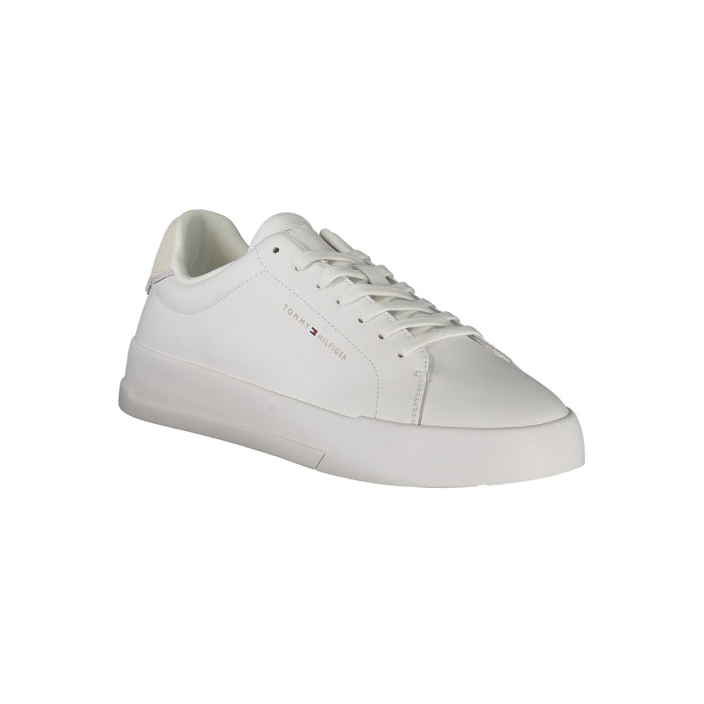Tommy Hilfiger White Leather Men Sneakers