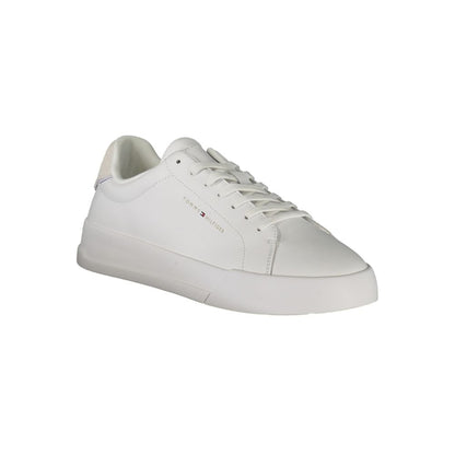 Tommy Hilfiger White Leather Men Sneakers