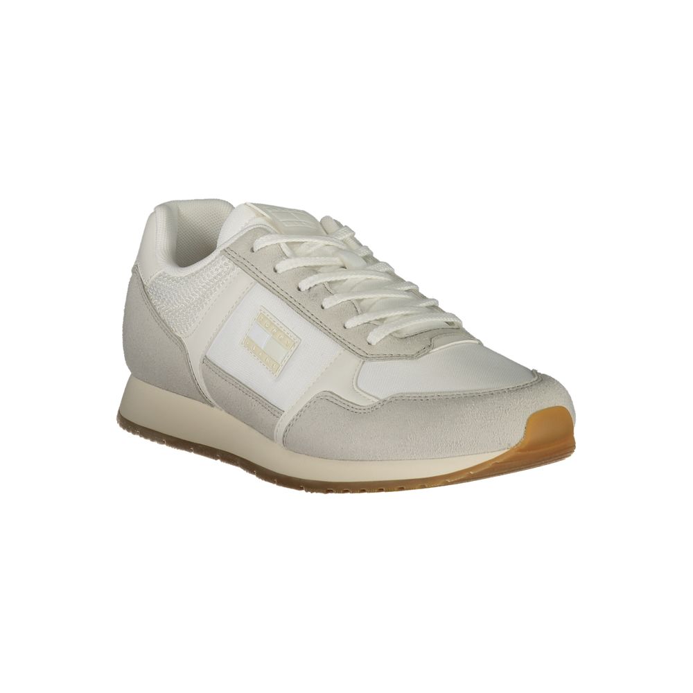 Tommy Hilfiger White Polyester Men Sneakers