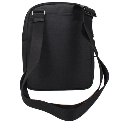 Piquadro Black Fabric Crossbody Bags