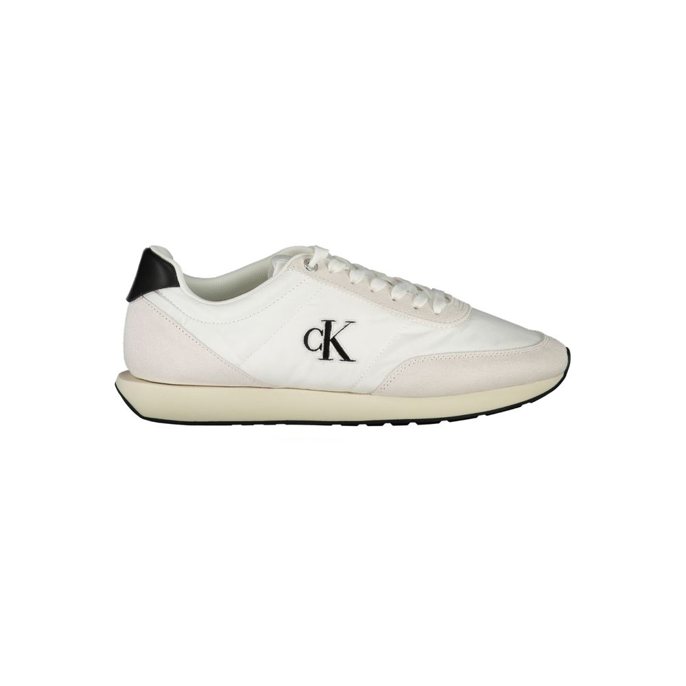 Calvin Klein White Polyester Sneakers