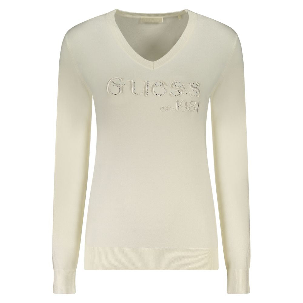 Guess Jeans White Viscose Sweater
